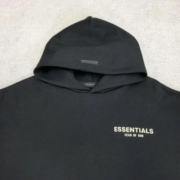 Essentials Fear of God Hoodie Black XXLarge authenticity tag Inside - Picture 4 of 8